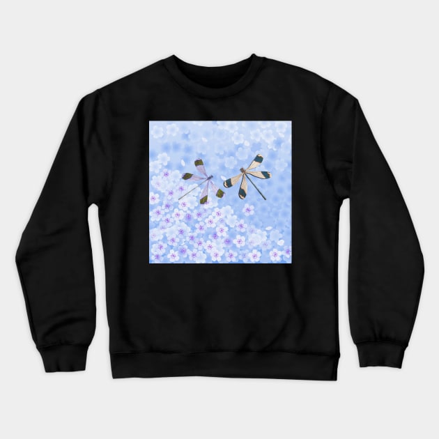 Flowers & Dragonflies Inspirational Hope and Faith Home Decor & Gifts Crewneck Sweatshirt by tamdevo1